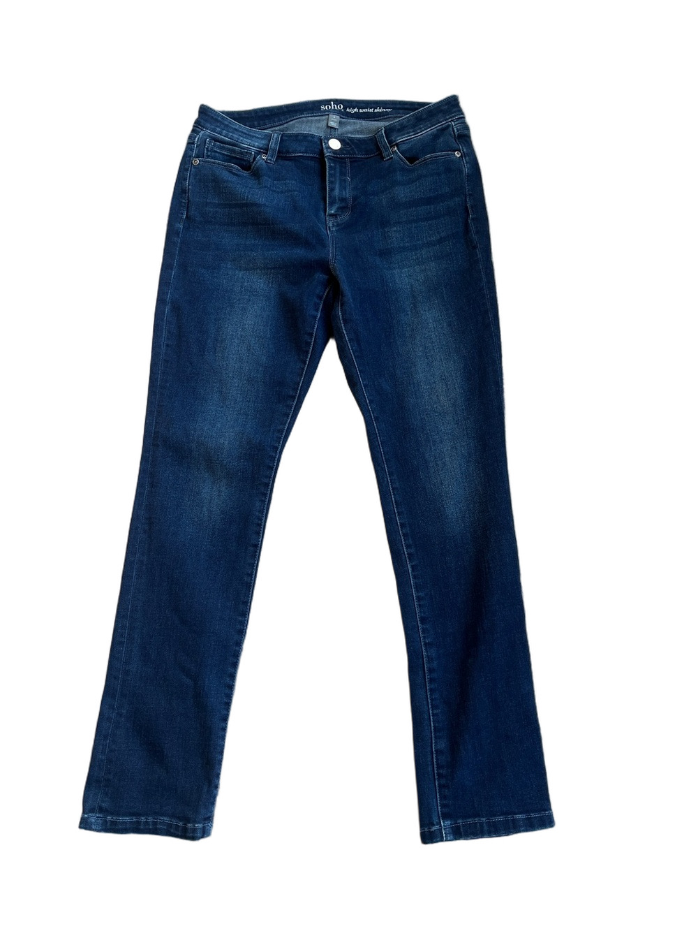 New York & Company Dark Blue Straight Leg Jeans